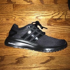 Adidas cloudfoam running shoes in black